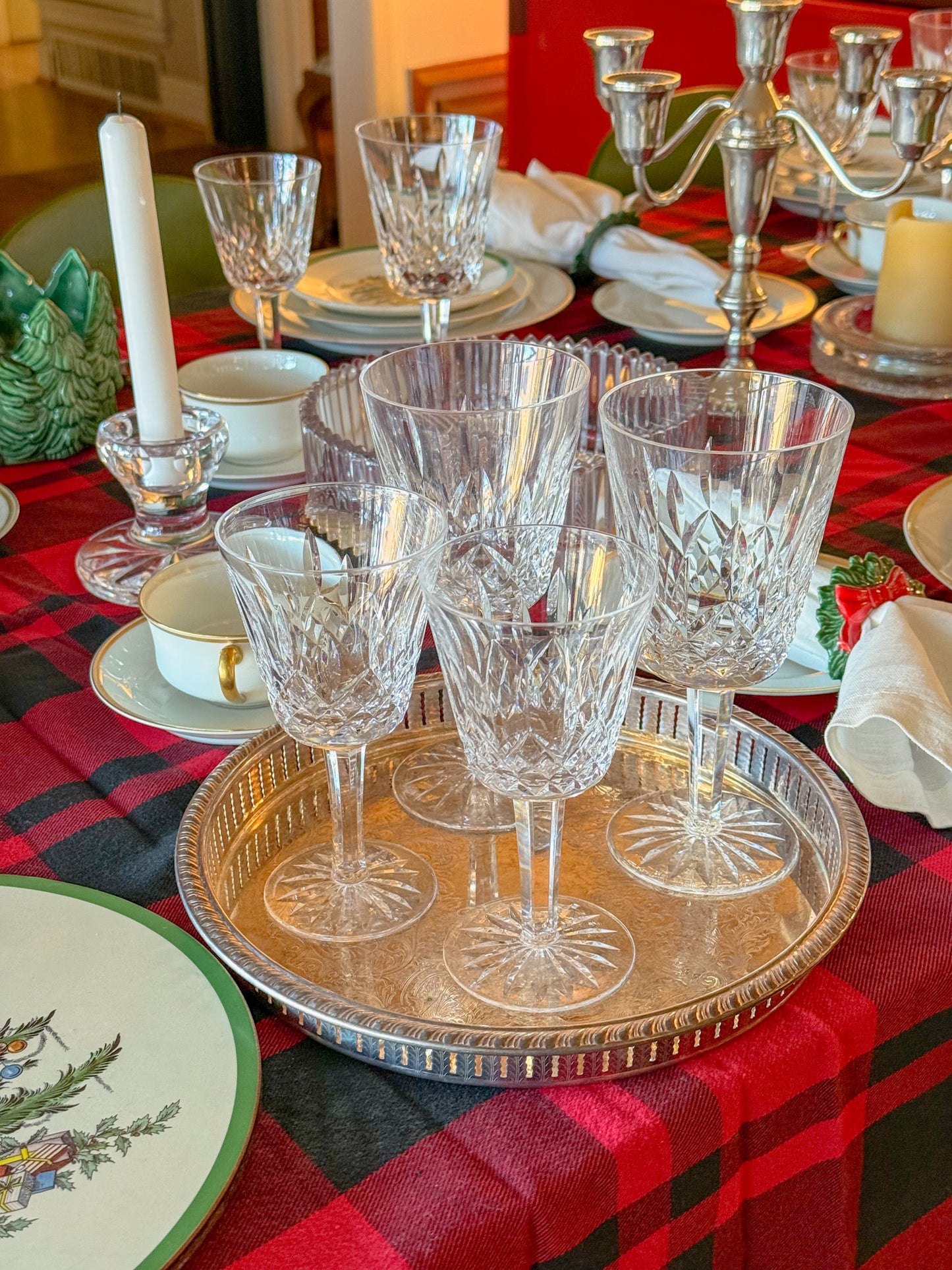 Small Vintage Eales of Sheffield Etched Silver Plate Pierced Gallery Serving Tray, 10" Dia