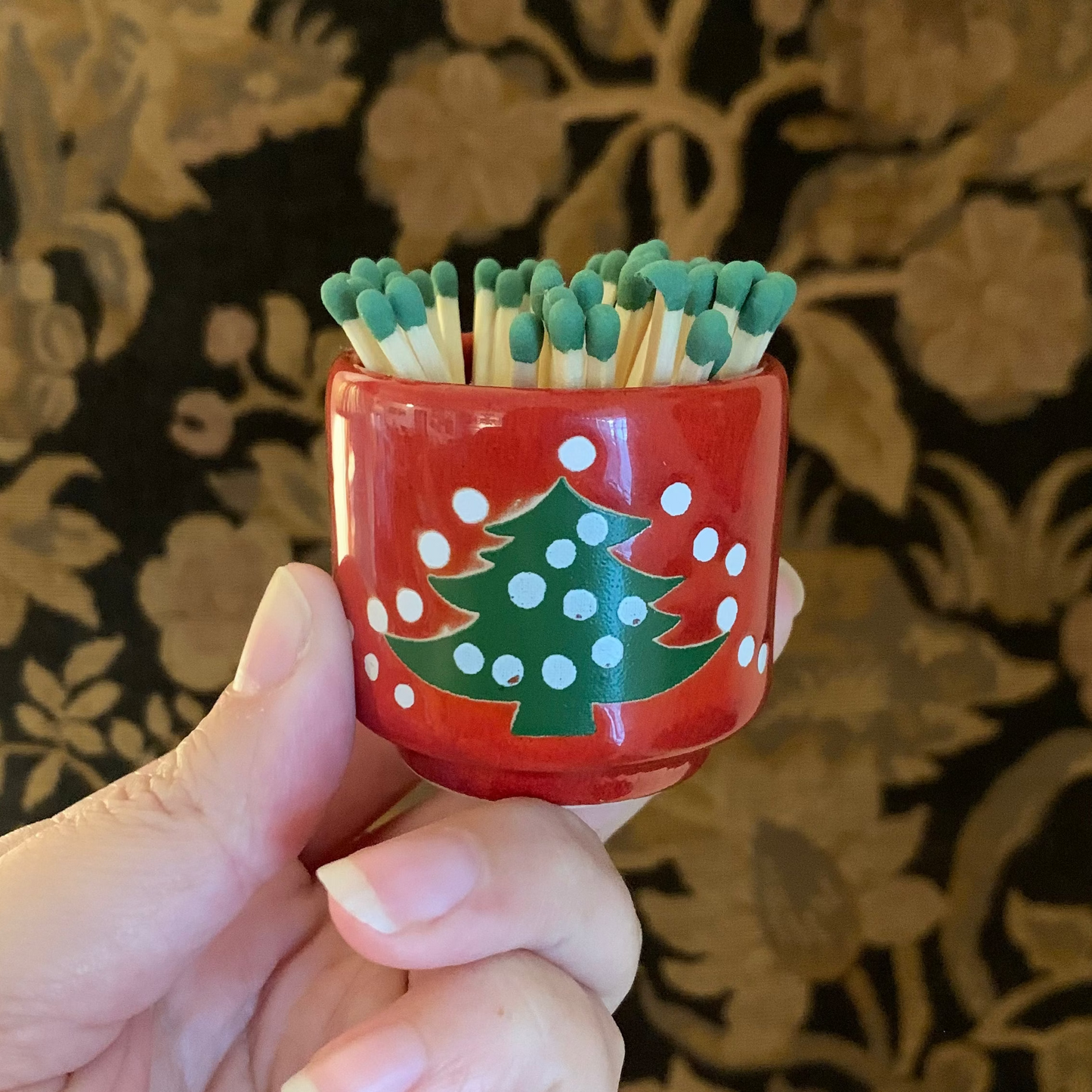 Vintage German Waechtersbach Christmas Tree Candle Holders