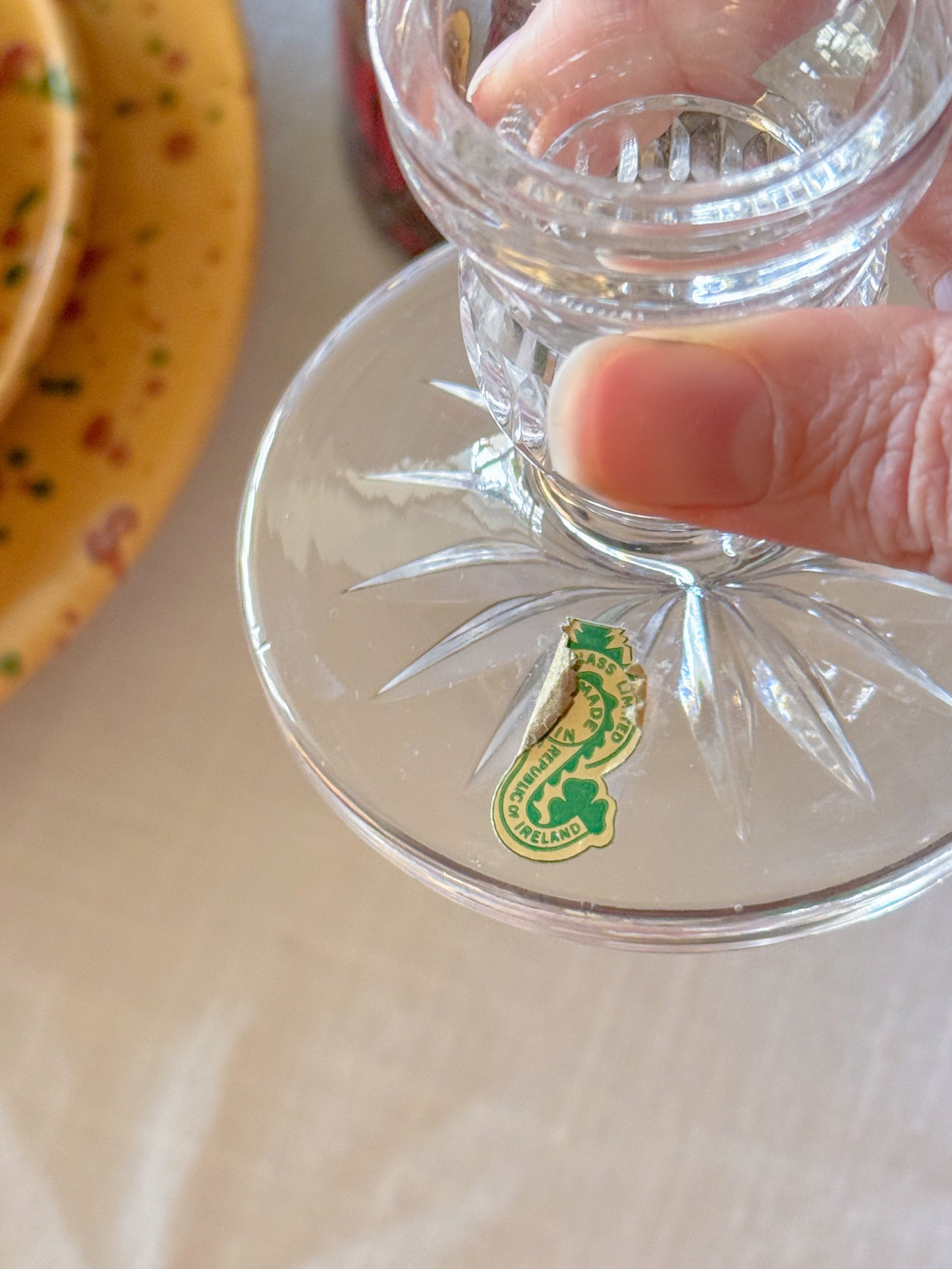 Vintage Waterford Crystal Lismore Taper Candle Holder