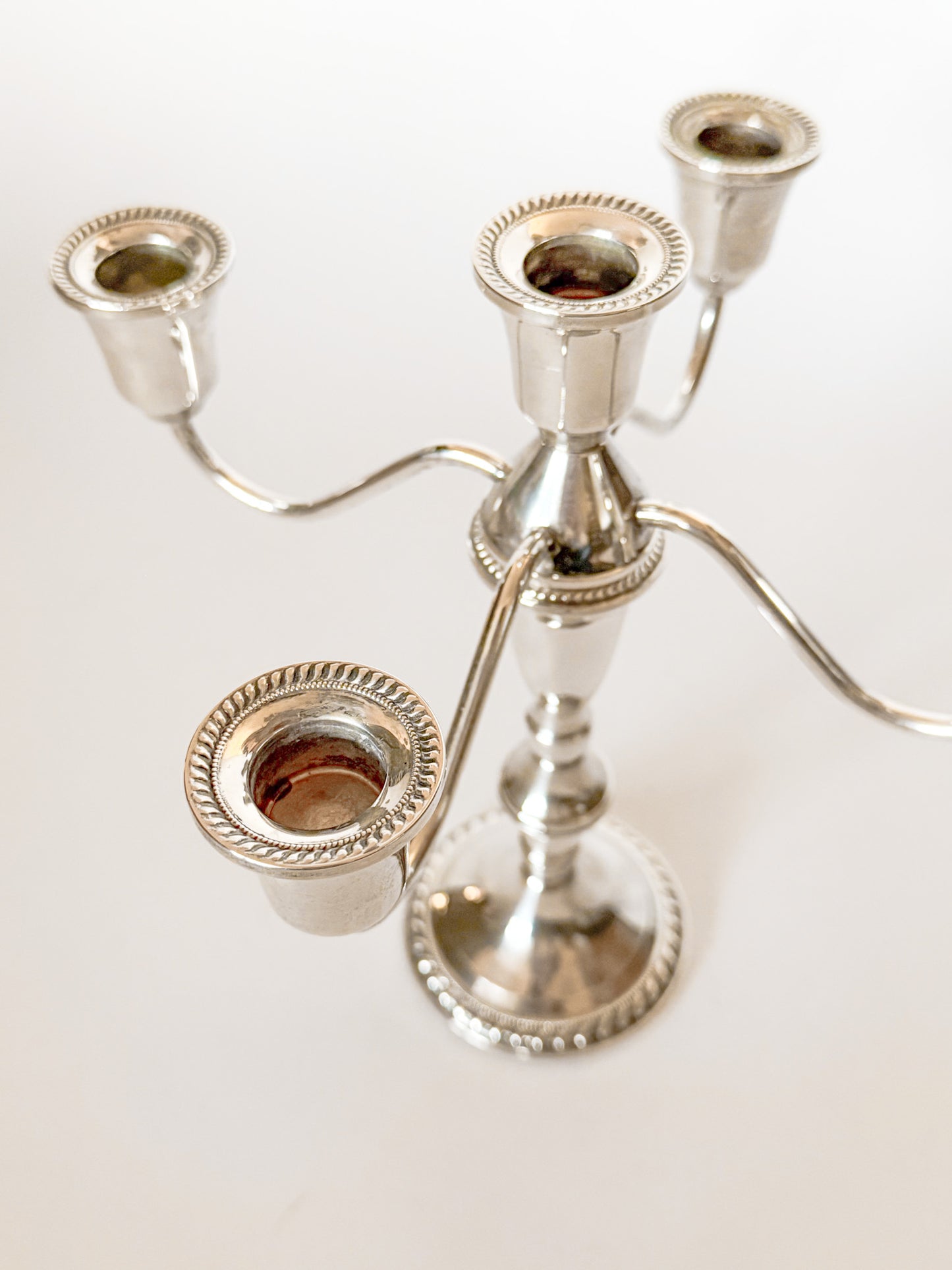 1950s Duchin Creations Sterling Silver Candelabra, Five Arm Convertible and Weighted