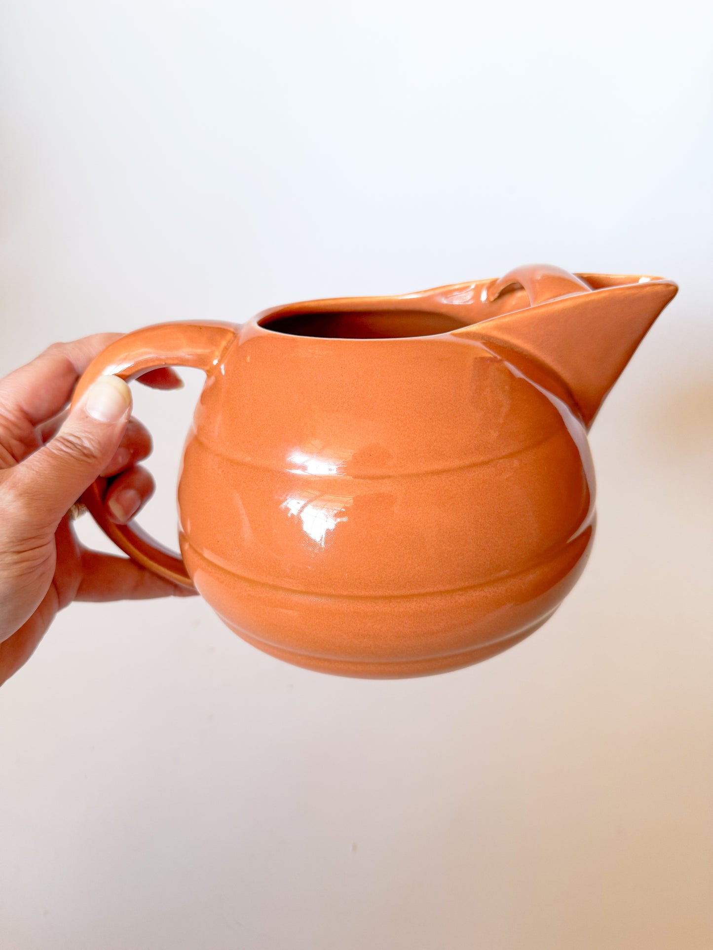 Vintage Bauer Pottery Beehive Pitcher