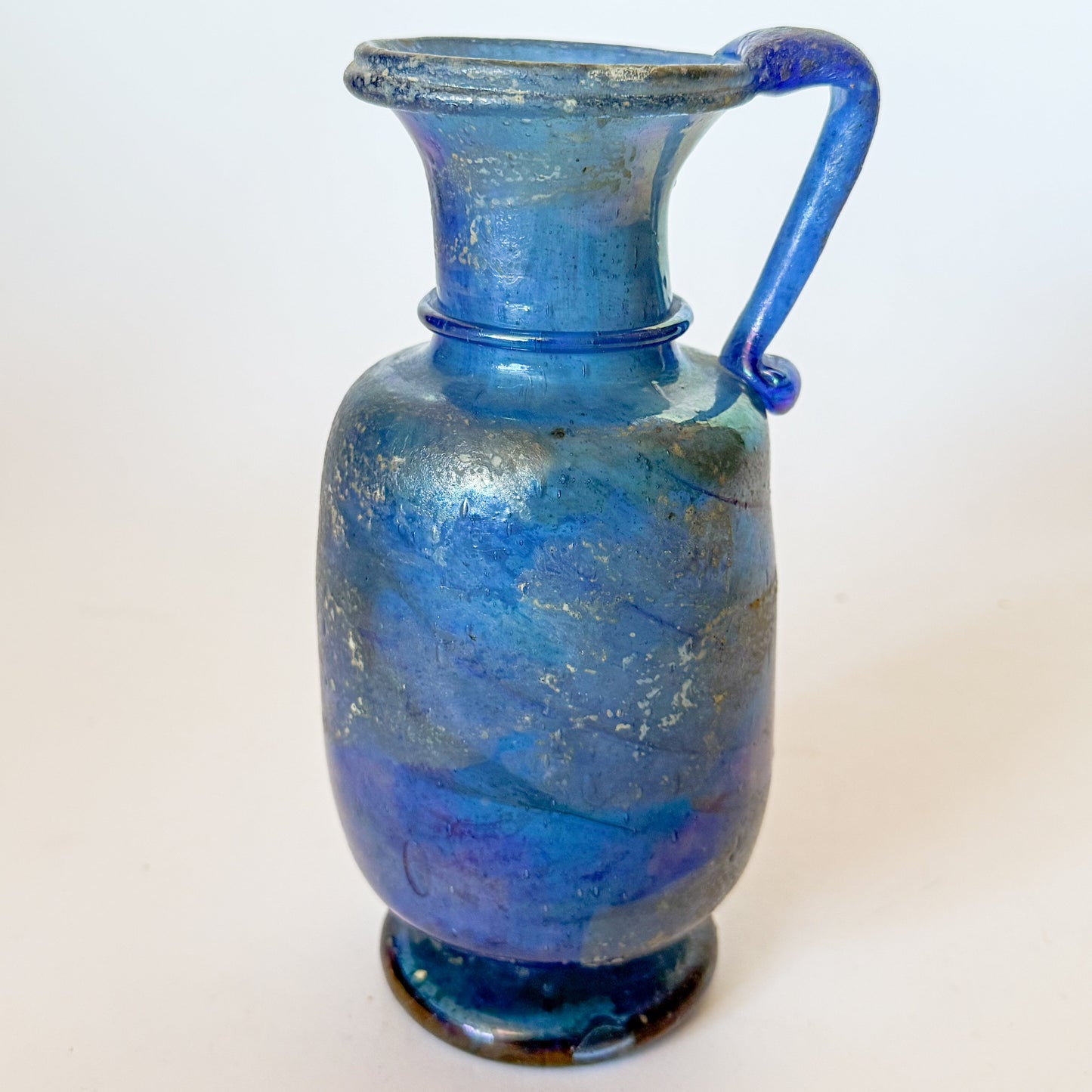 1960s Scavo Seguso Murano Attributed Hand Blown Glass Vase