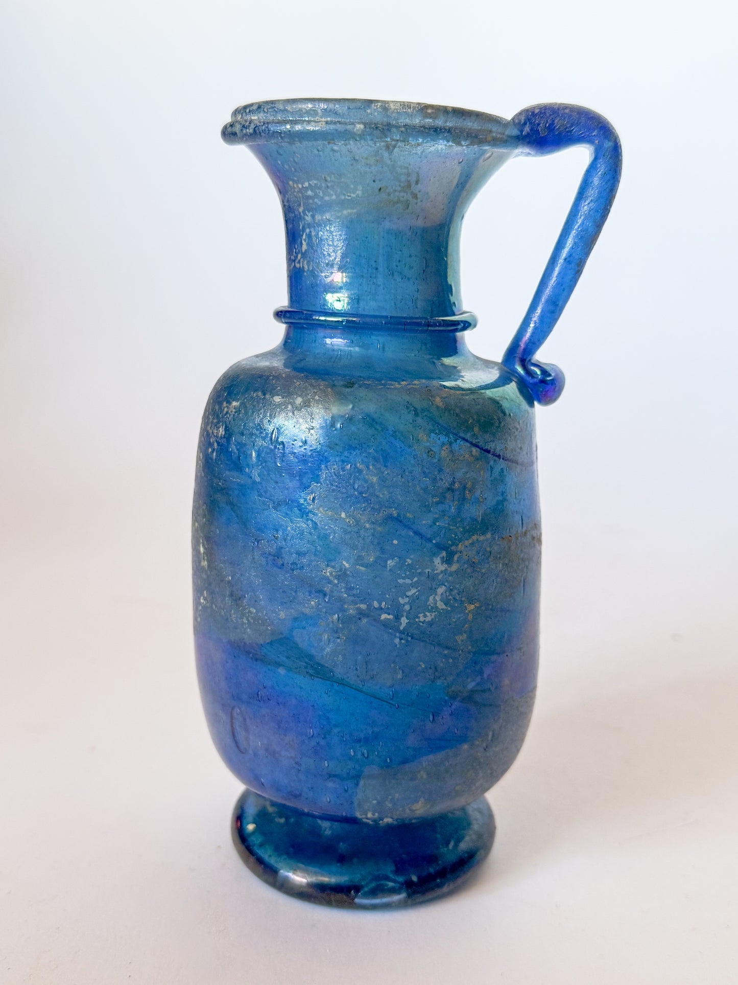 1960s Scavo Seguso Murano Attributed Hand Blown Glass Vase