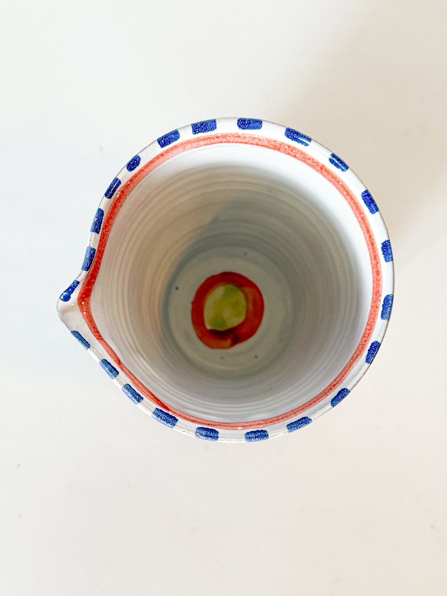 Whimsical Squiggle Studio Pottery Creamer Pitcher