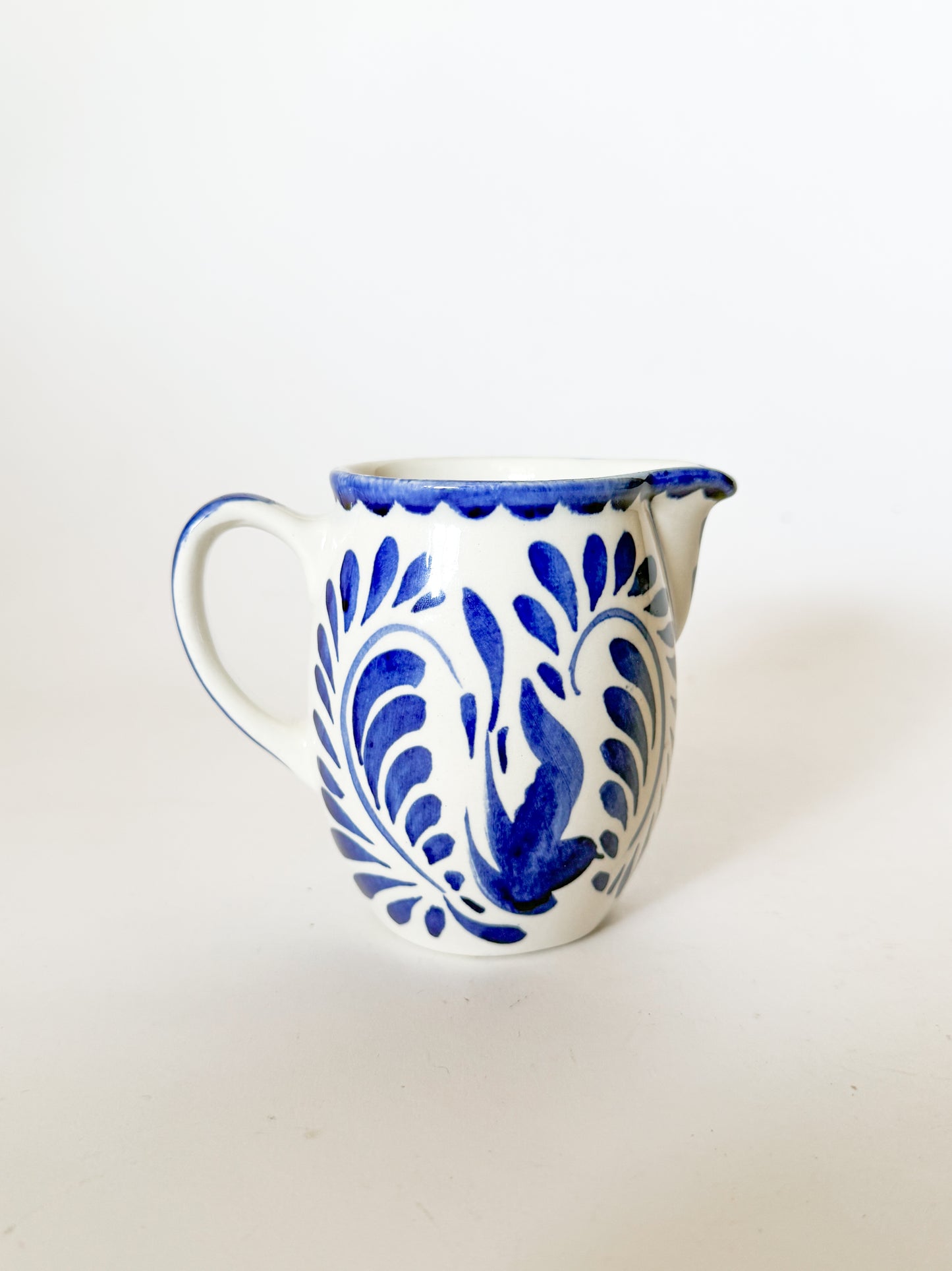 Anfora Mexico Blue and White Creamer pitcher