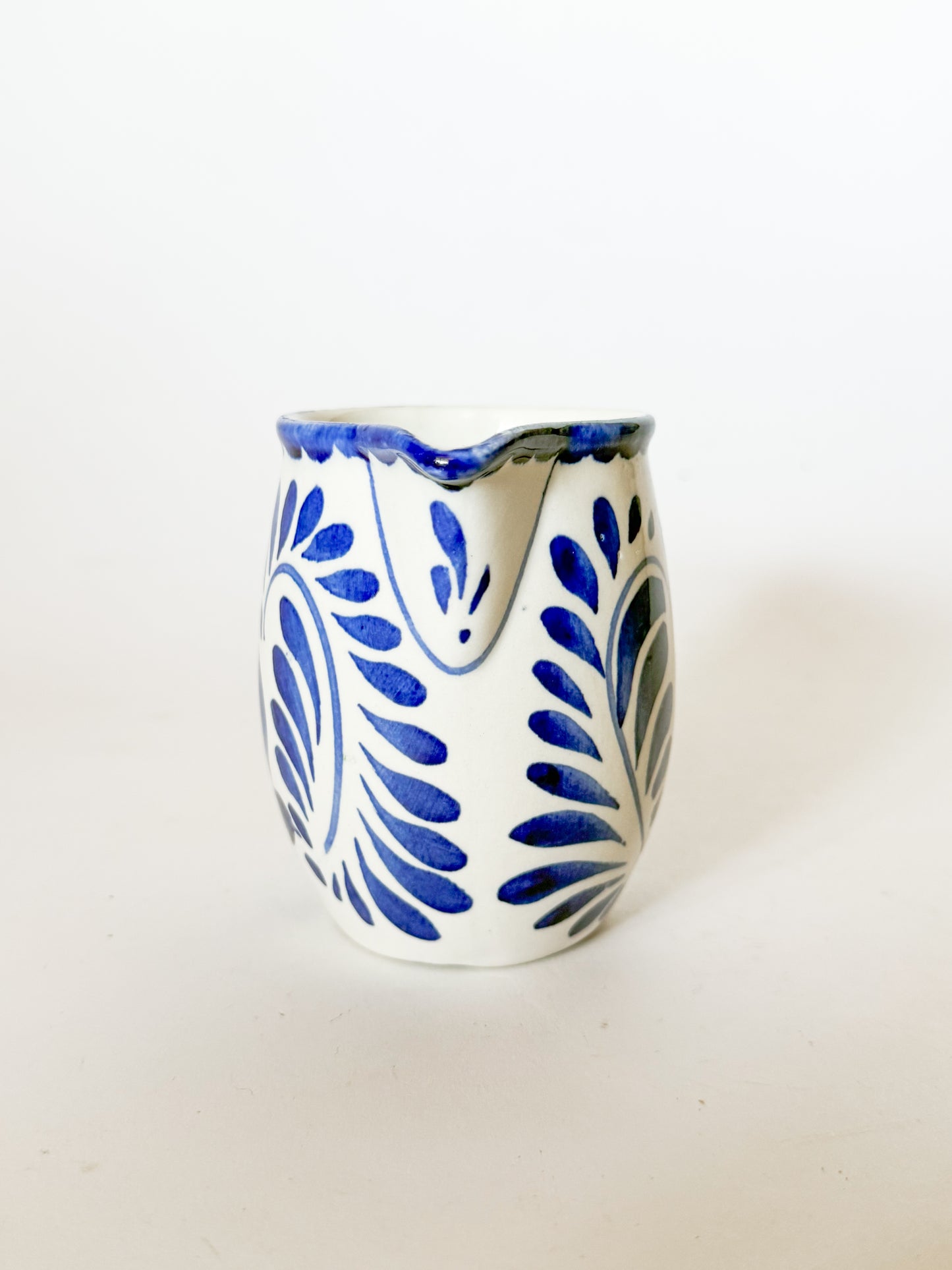 Anfora Mexico Blue and White Creamer pitcher