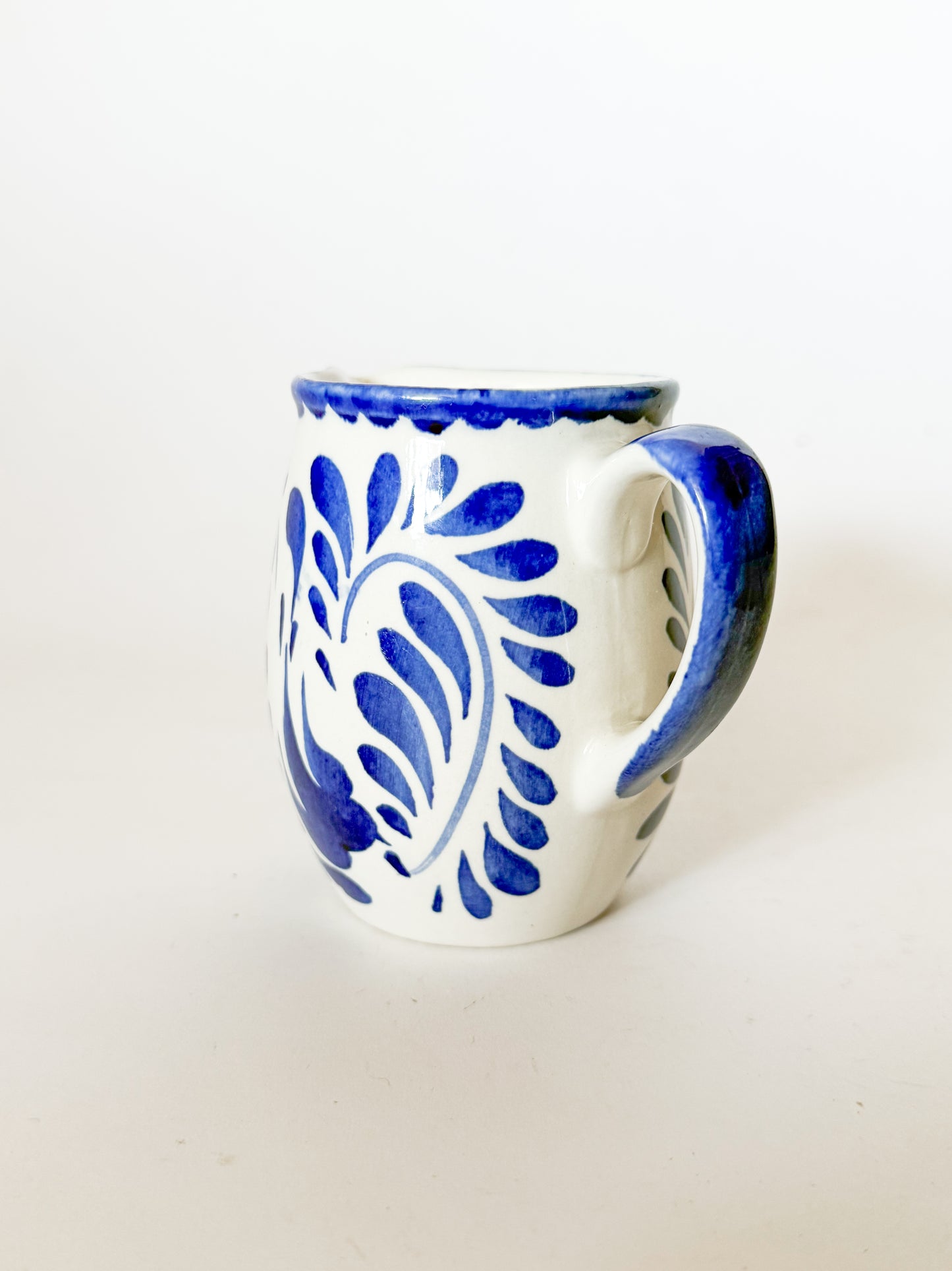 Anfora Mexico Blue and White Creamer pitcher