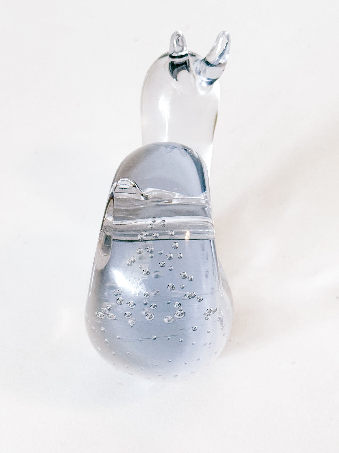Vintage Murano Style Bubbled Art Glass Garden Snail