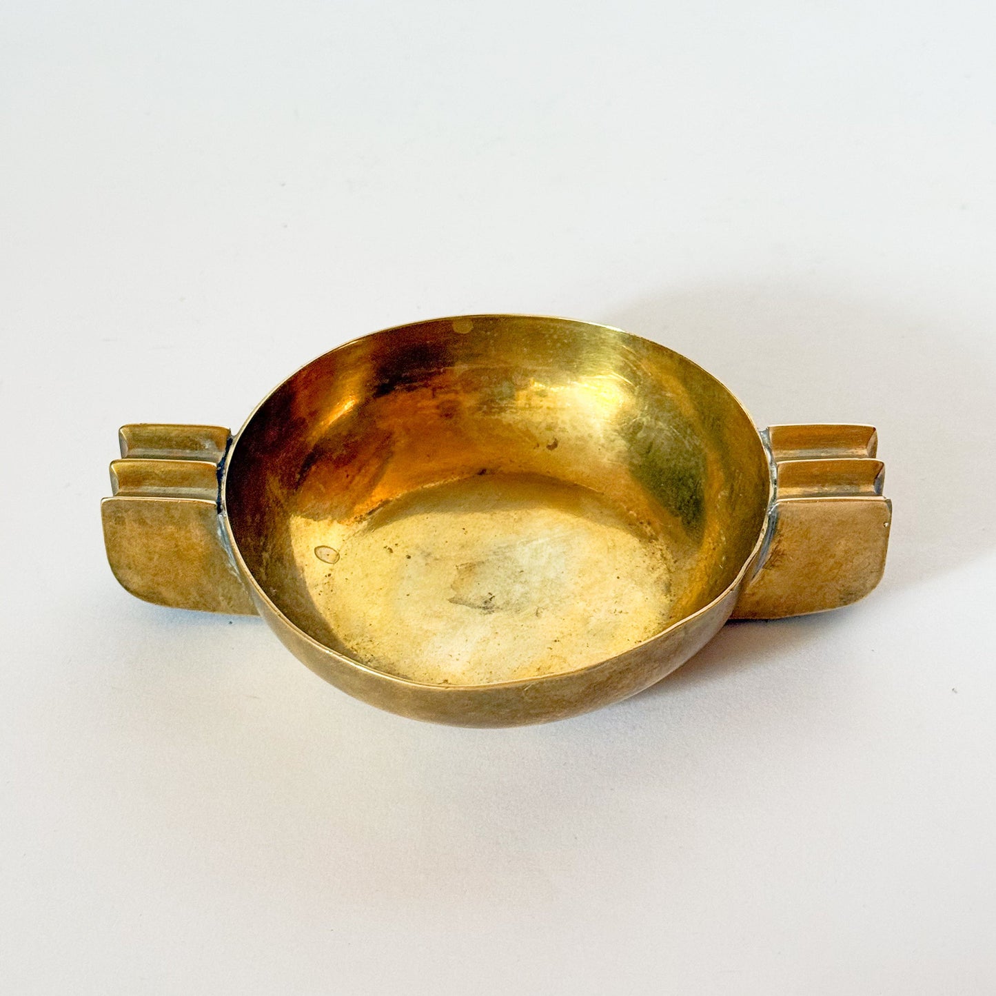 Mid Century Modern Brass Catchall Trinket Dish