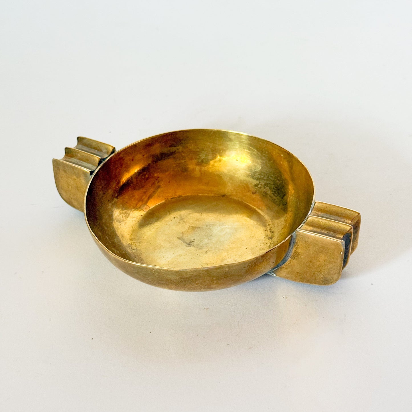 Mid Century Modern Brass Catchall Trinket Dish