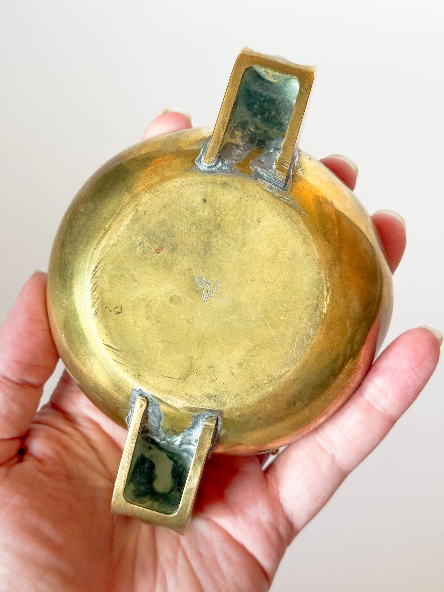 Mid Century Modern Brass Catchall Trinket Dish