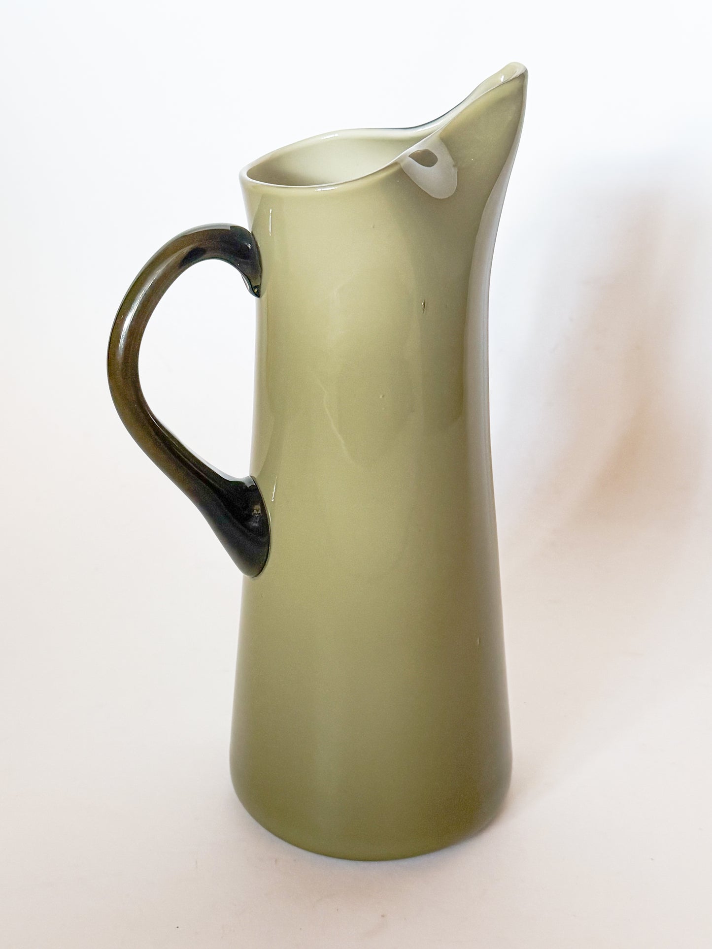 1960s Smoked Glass Cased Pitcher Attributed to Carlo Moretti