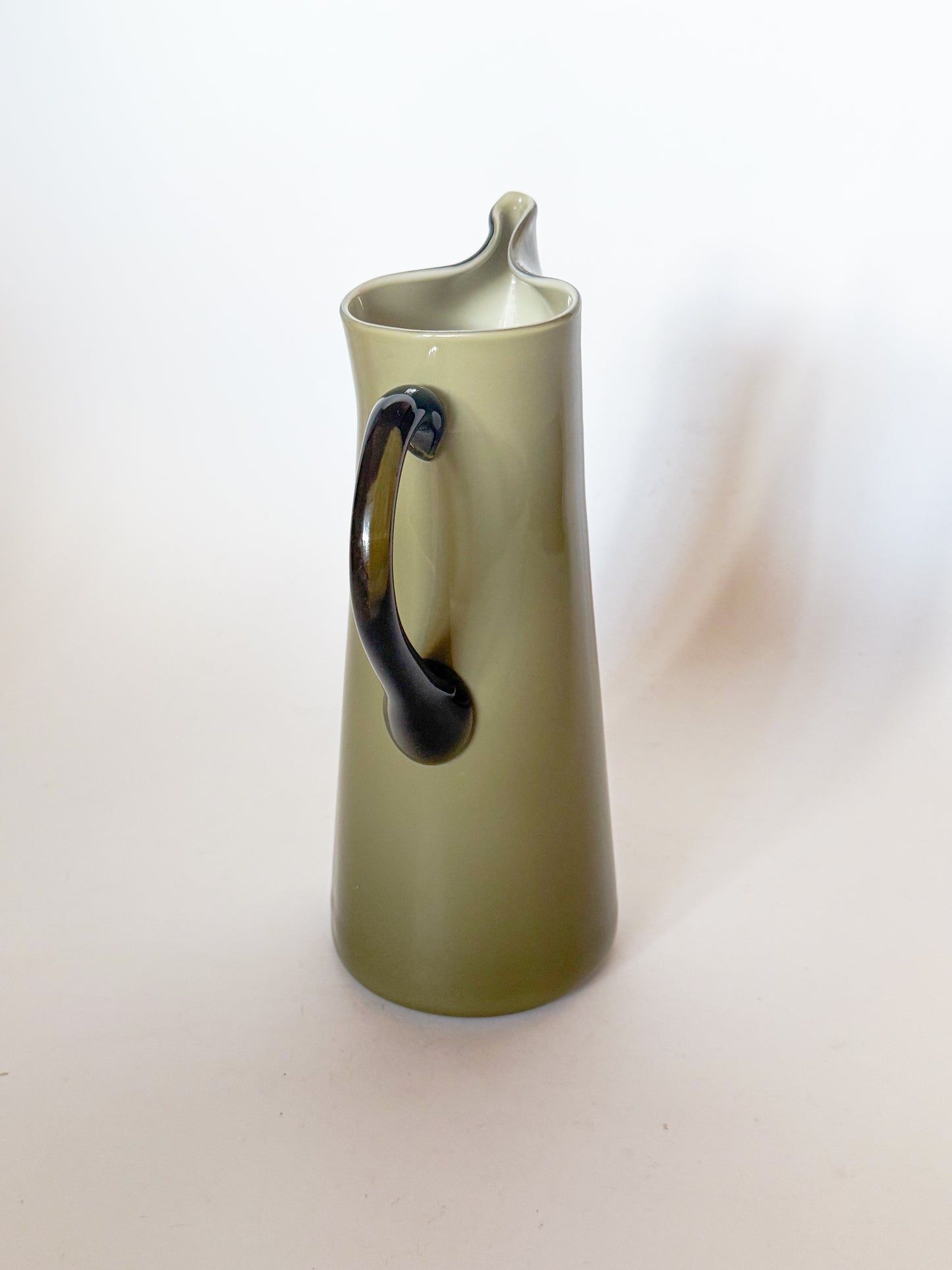 1960s Smoked Glass Cased Pitcher Attributed to Carlo Moretti