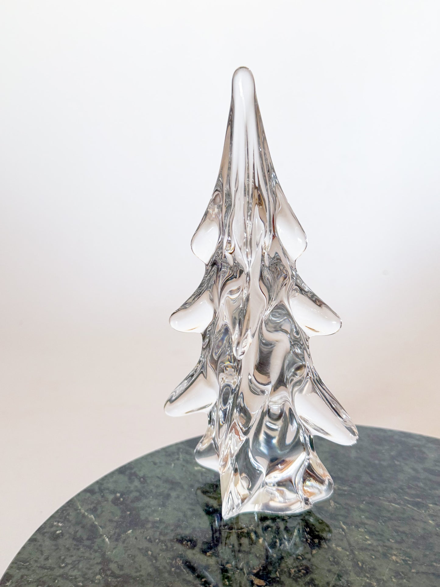 Vintage Crystal Lead Crystal Blown Glass Christmas Tree