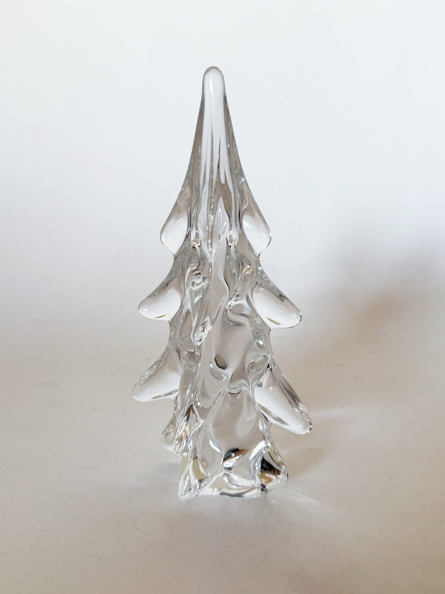 Vintage Crystal Lead Crystal Blown Glass Christmas Tree