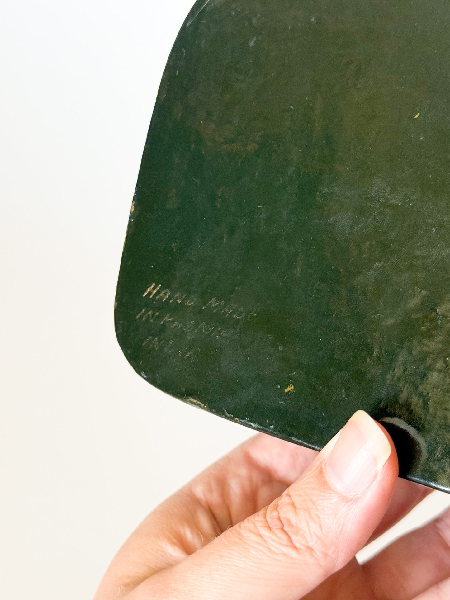 Large Vintage Lacquered Domed Box With Flora and Fauna