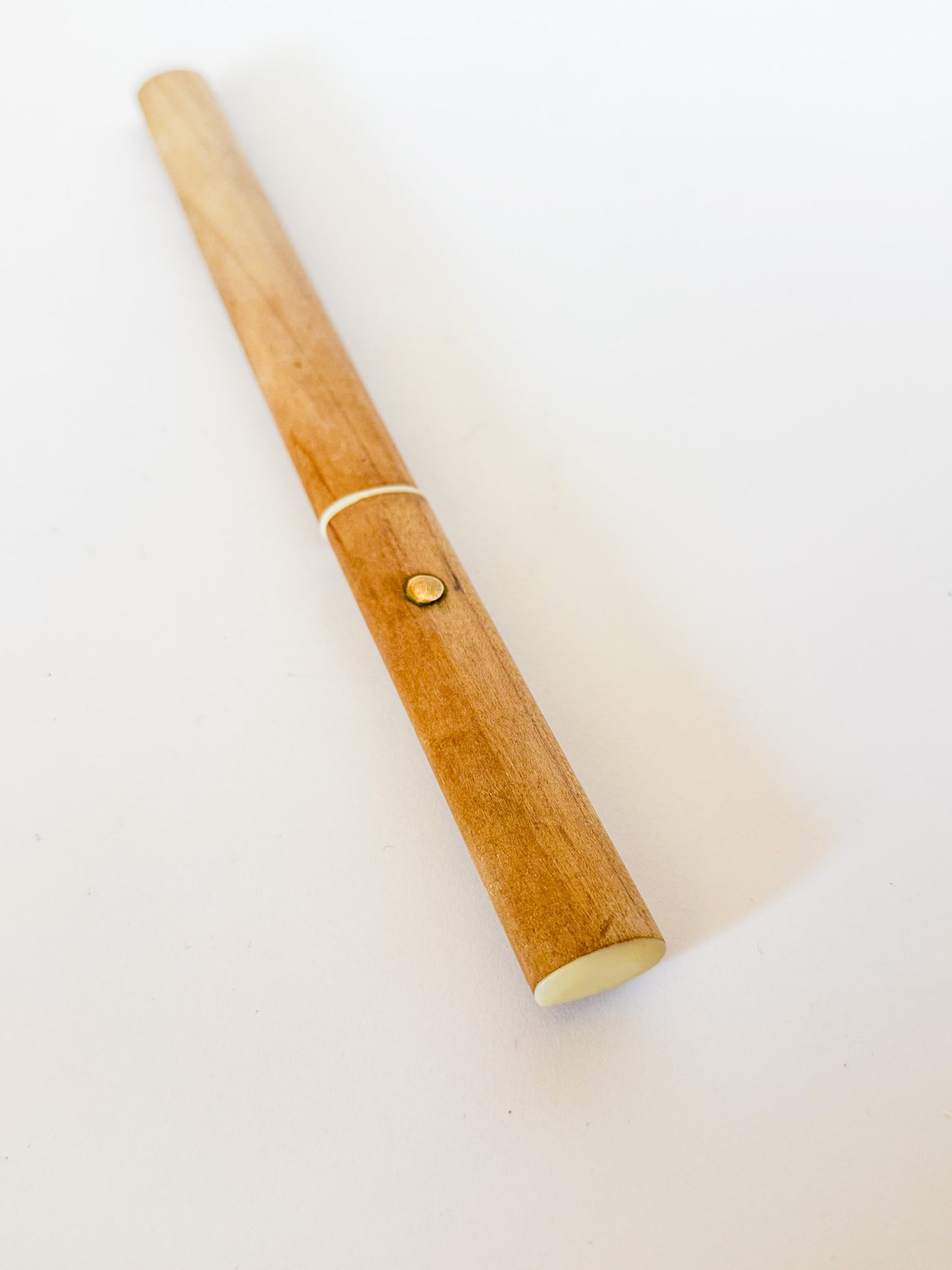 Vintage 1950s-60s Japanese Wood and Stainless Letter Knife Opener