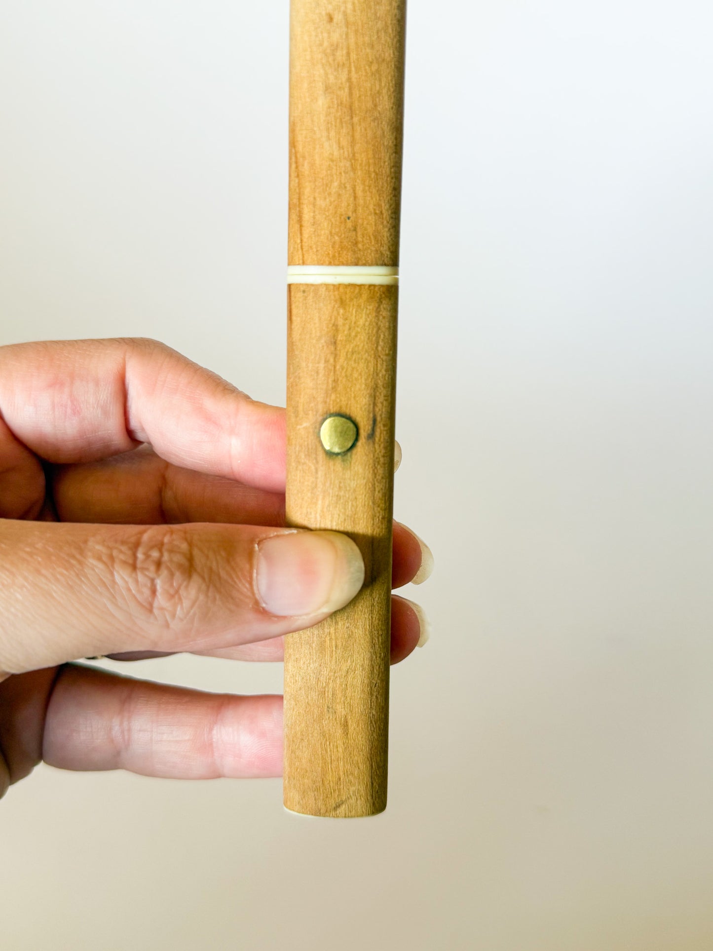 Vintage 1950s-60s Japanese Wood and Stainless Letter Knife Opener