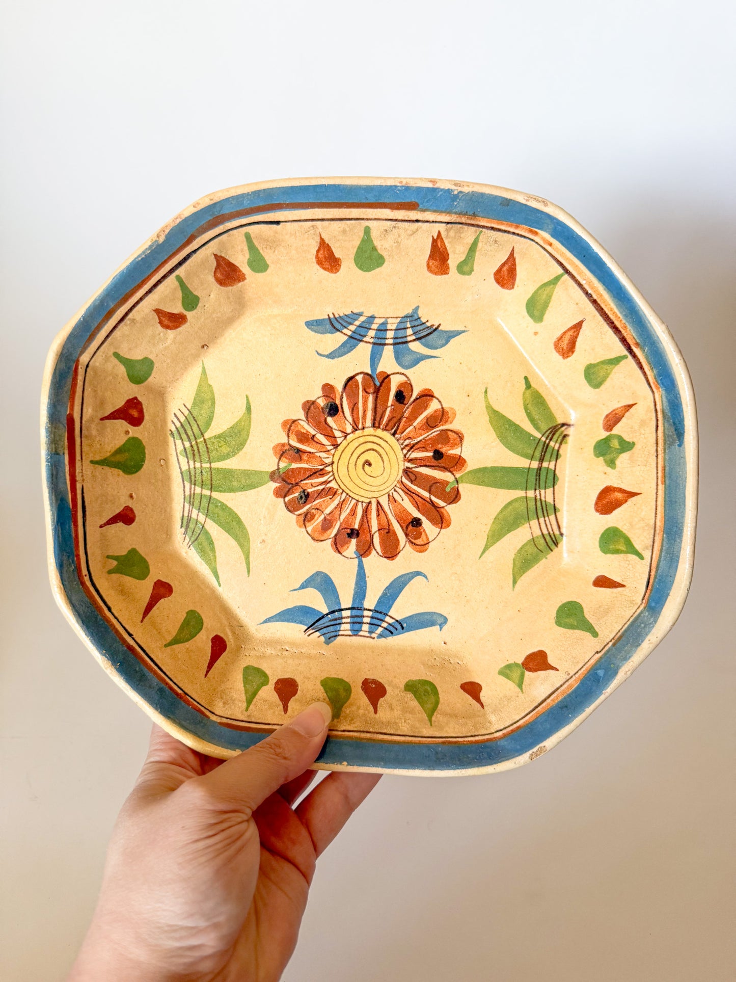 Vintage Cream Mexican Tlaquepaque Pottery Nesting Bowls, Sold Separately