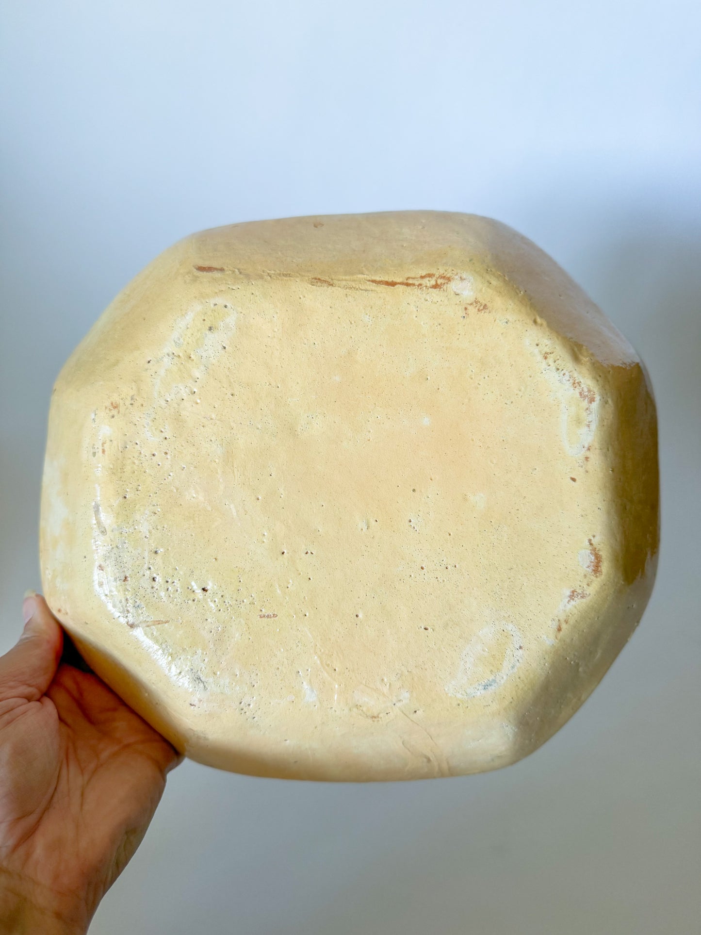 Vintage Cream Mexican Tlaquepaque Pottery Nesting Bowls, Sold Separately