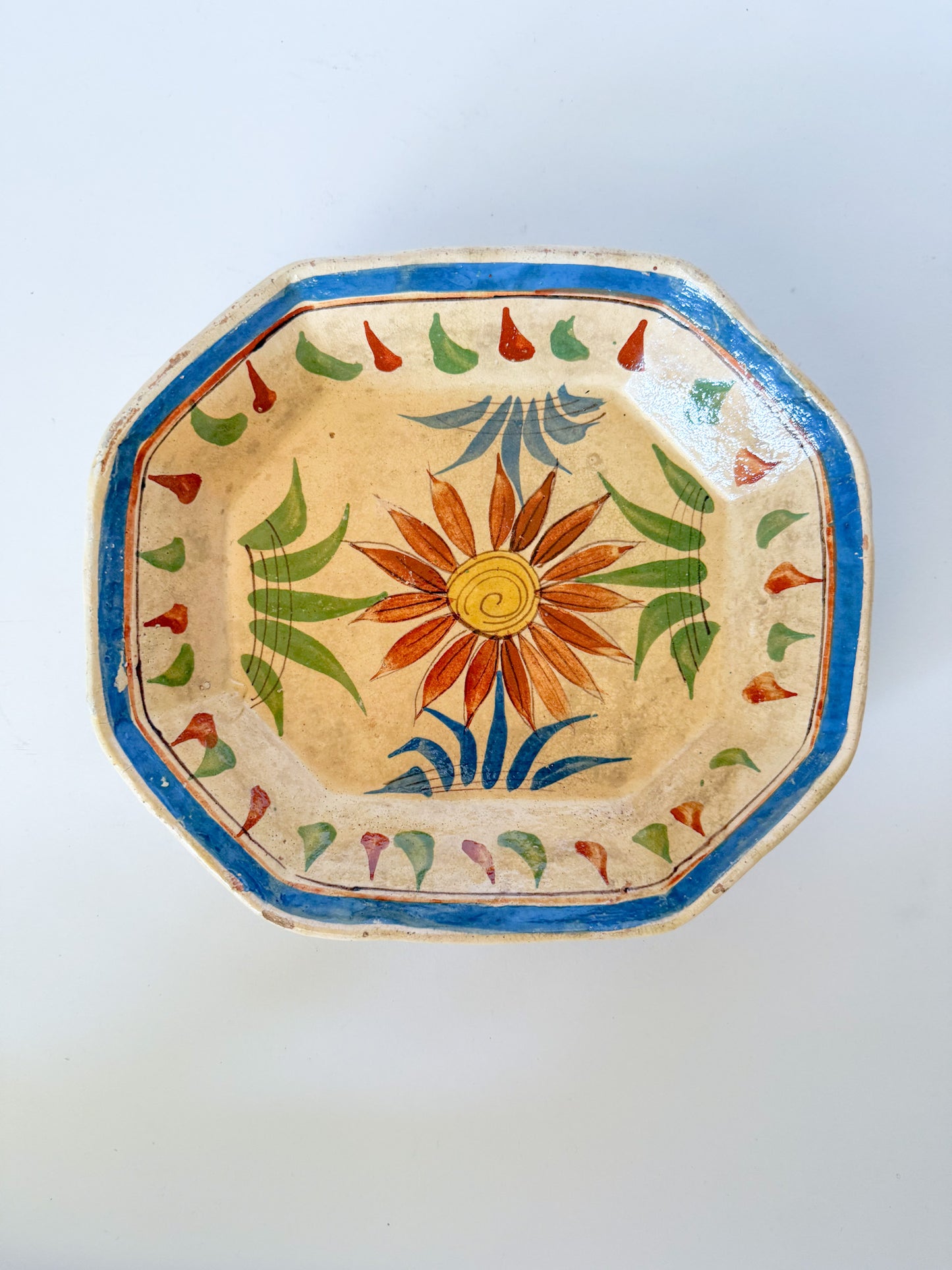 Vintage Cream Mexican Tlaquepaque Pottery Nesting Bowls, Sold Separately
