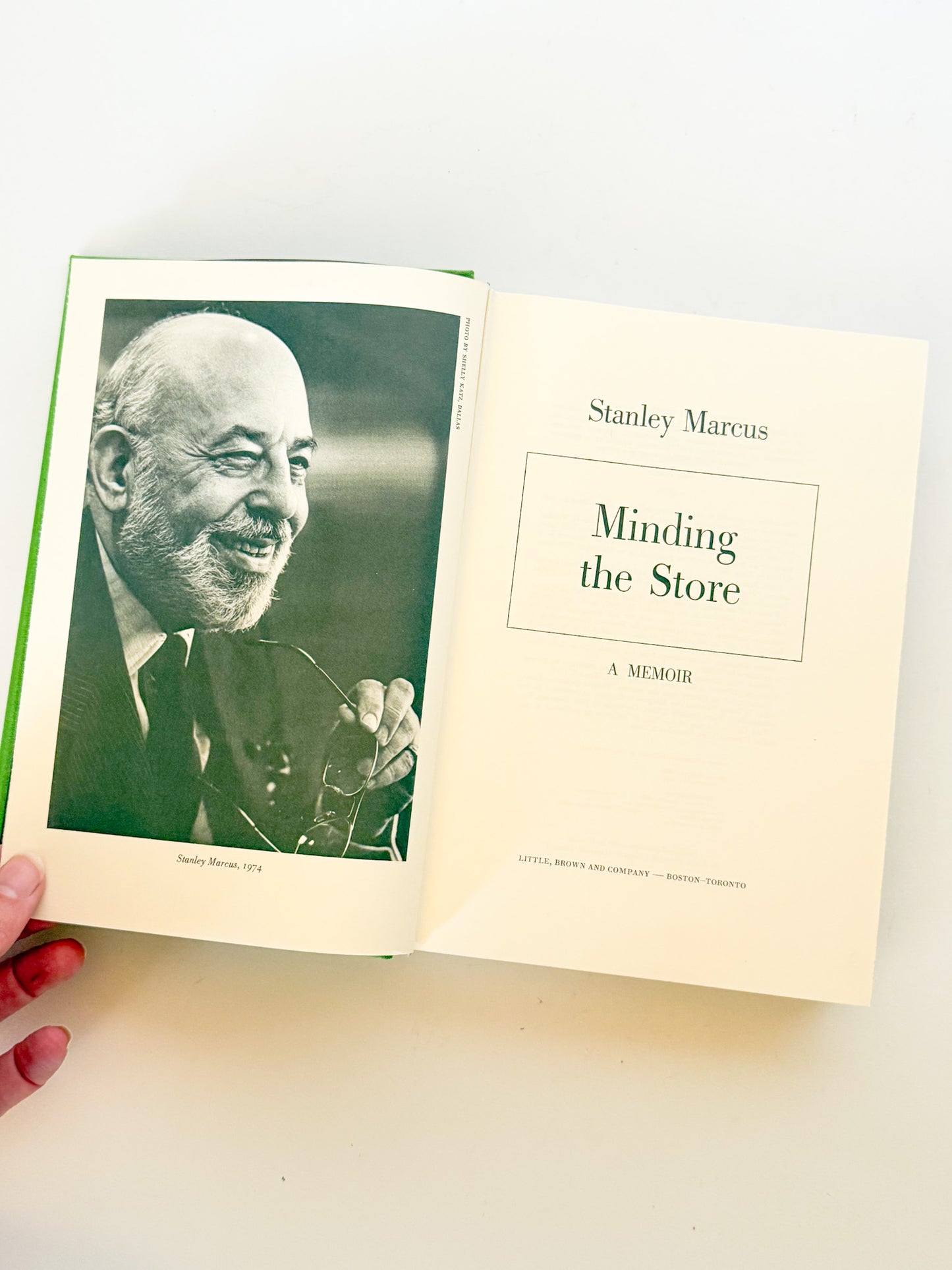 Minding the Store, A Memoir, By Stanley Marcus, Signed Copy