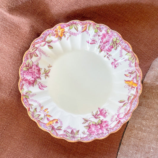 Vintage Spode Bone China Floral Ring Dish
