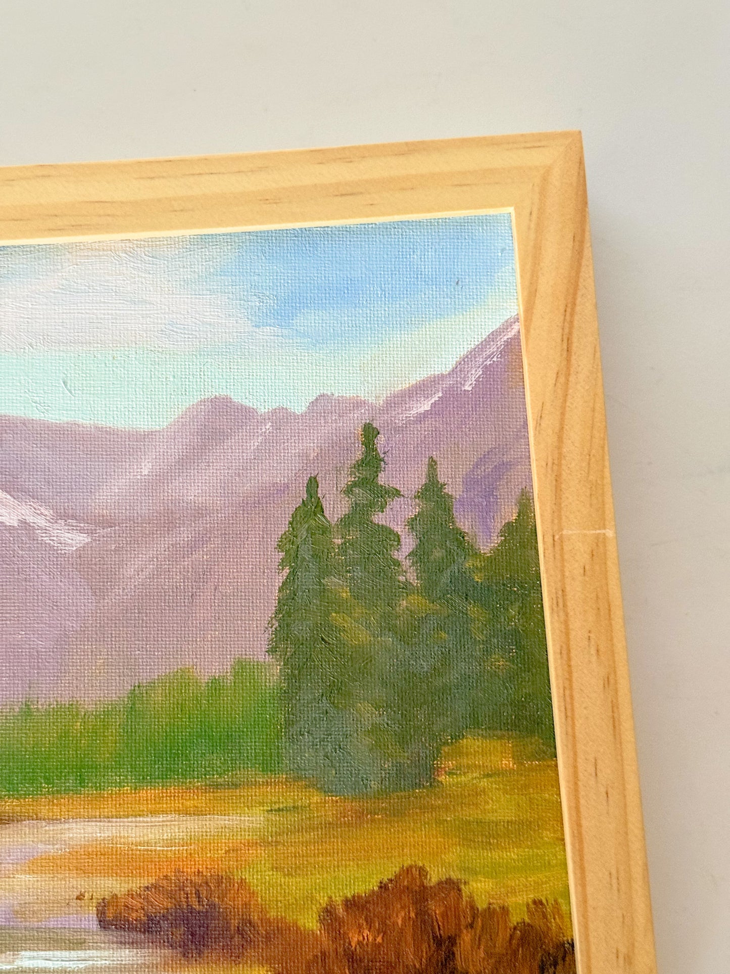 Original Painting of Mountain Landscape, 9x12
