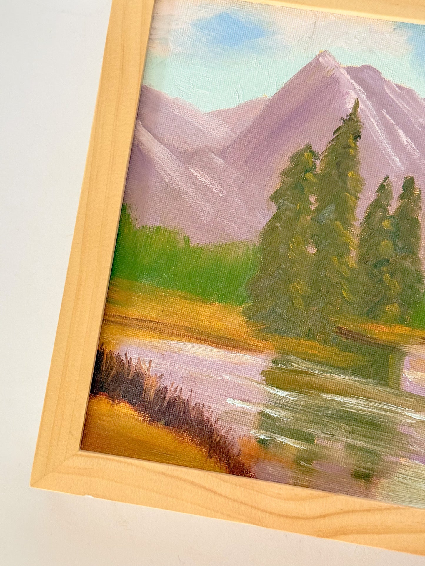 Original Painting of Mountain Landscape, 9x12