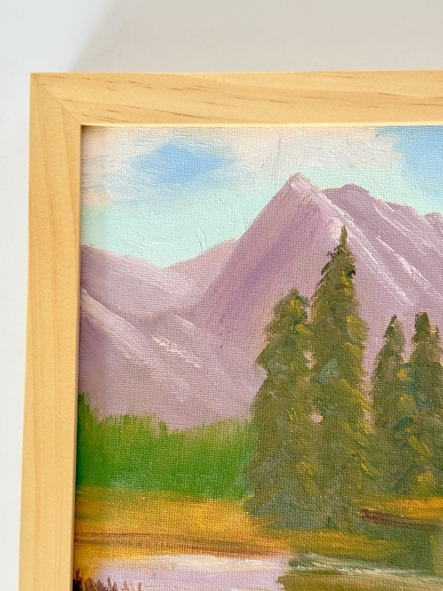 Original Painting of Mountain Landscape, 9x12