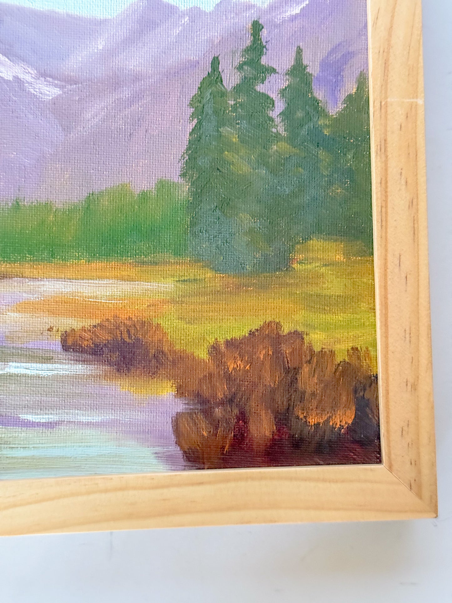 Original Painting of Mountain Landscape, 9x12