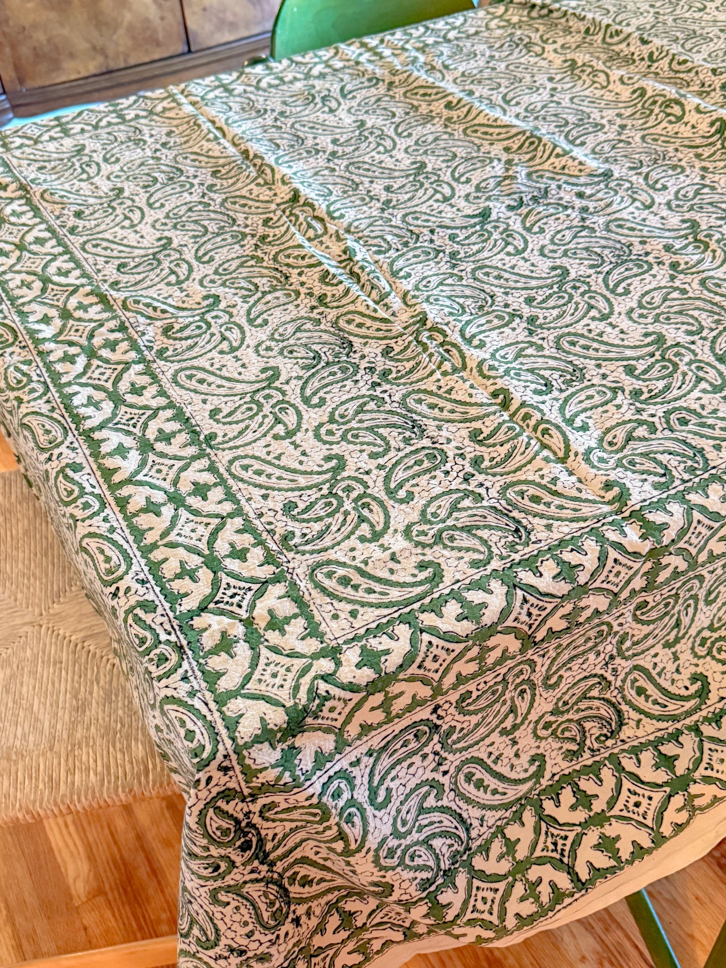 Block Print Tablecloth and Napkins