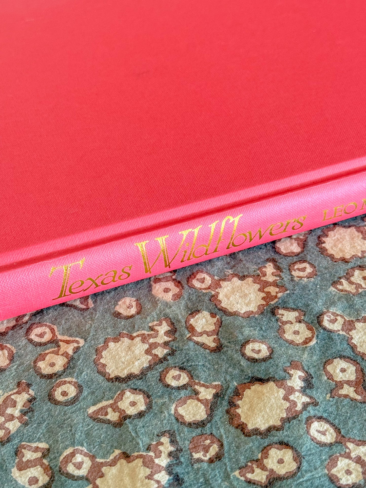 "Texas Wildflowers" Pink Coffee Table Book