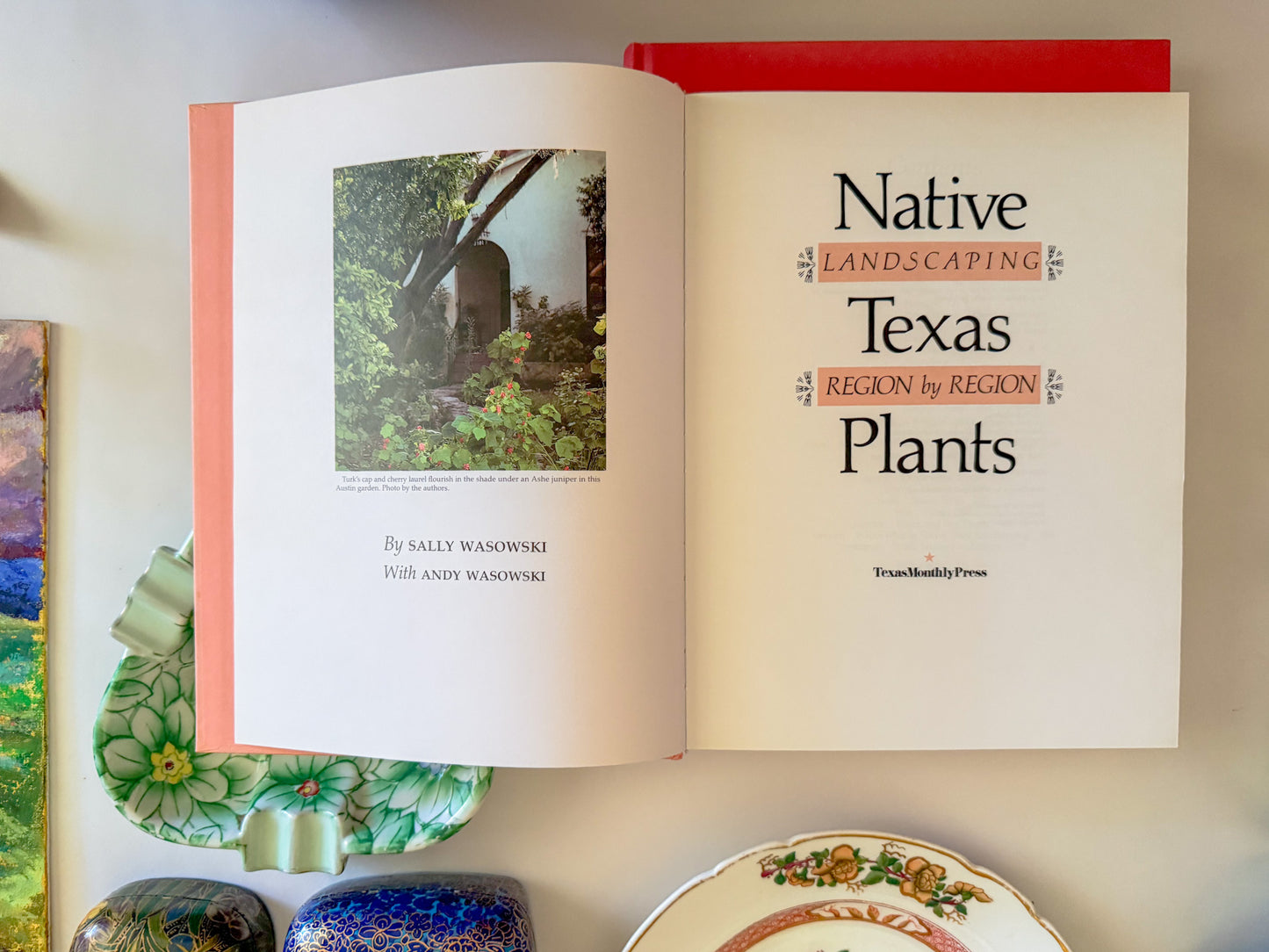 "Native Texas Plants" Peach Coffee Table Book