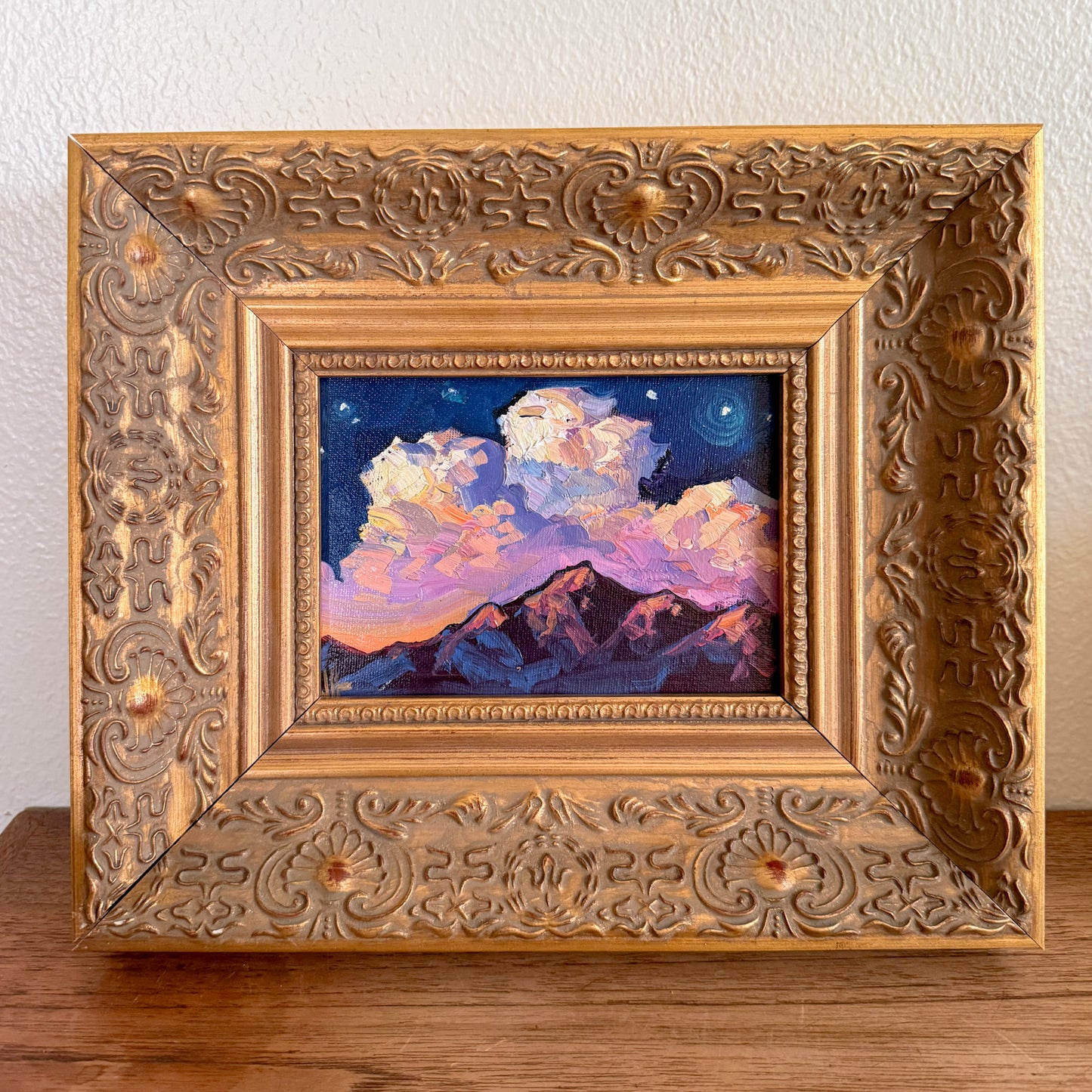 Colorful Clouds Original Impressionist Landscape Painting by William Hawkins
