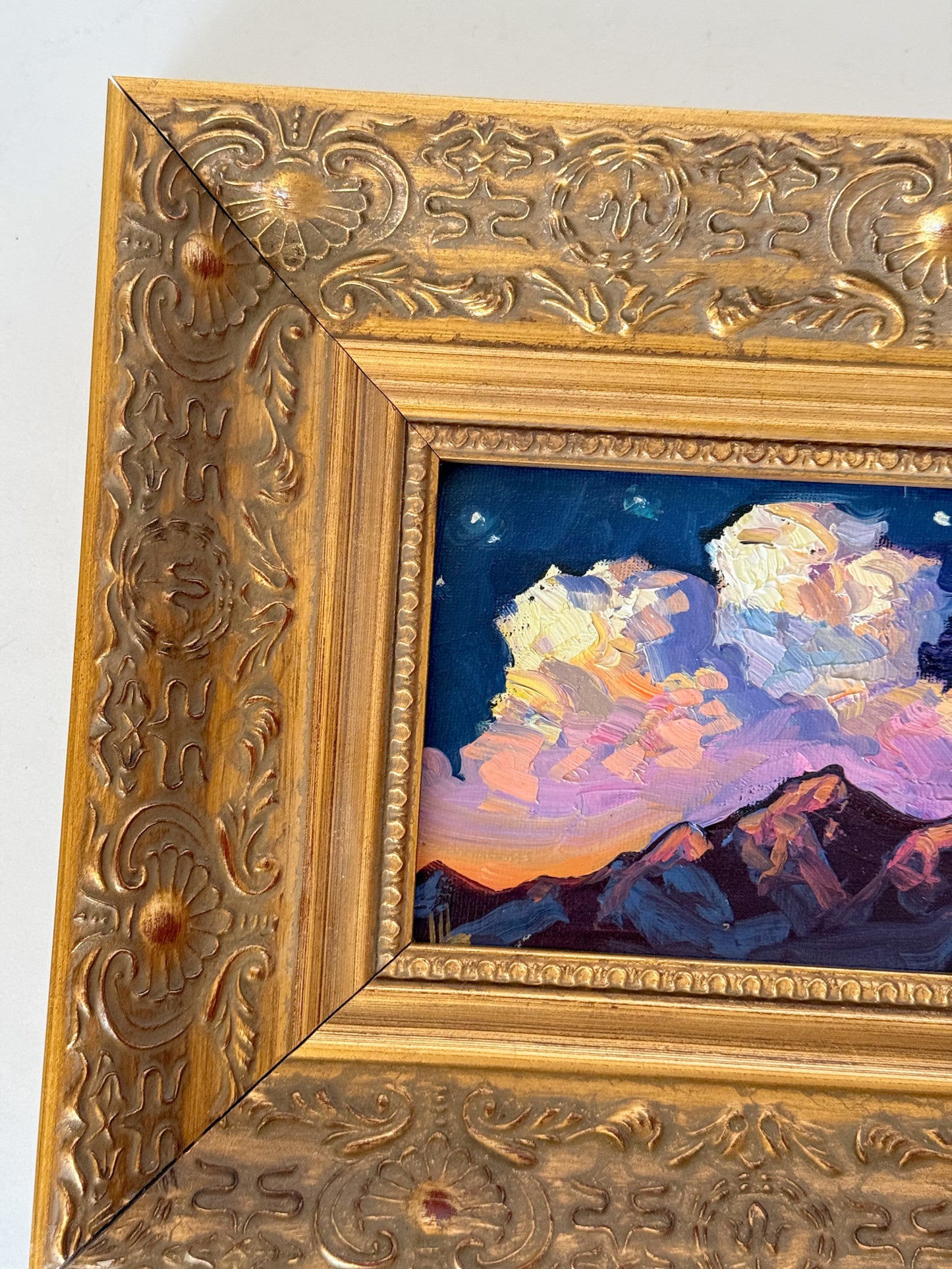 Colorful Clouds Original Impressionist Landscape Painting by William Hawkins