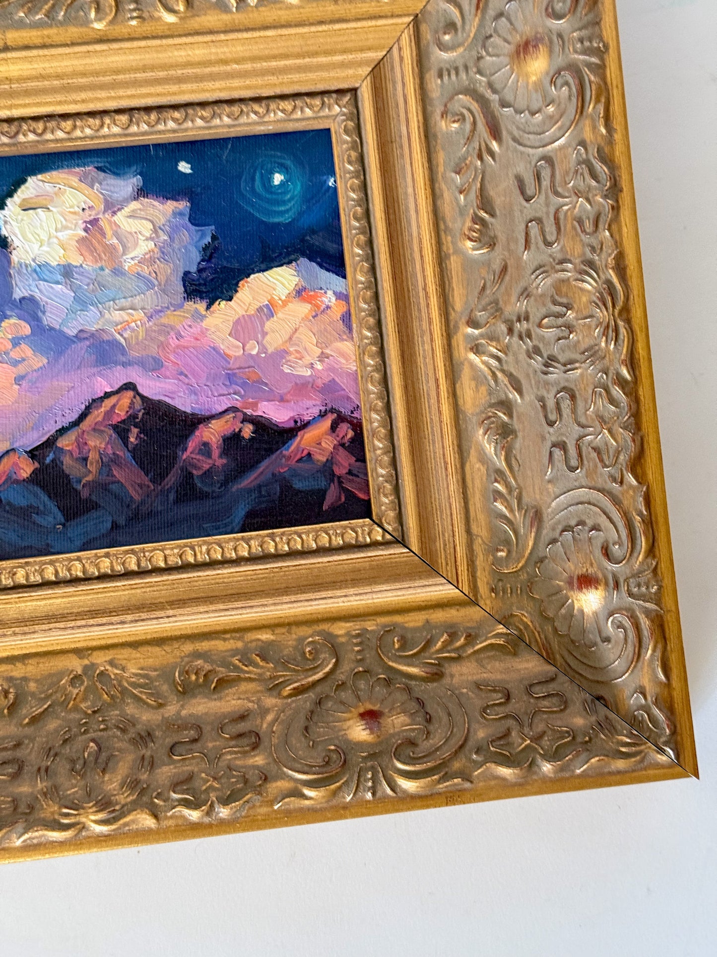 Colorful Clouds Original Impressionist Landscape Painting by William Hawkins