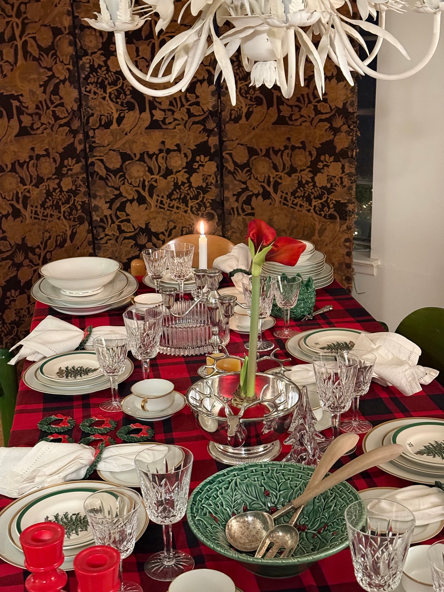 Vintage Silver Plate Double Stag Centerpiece Bowl