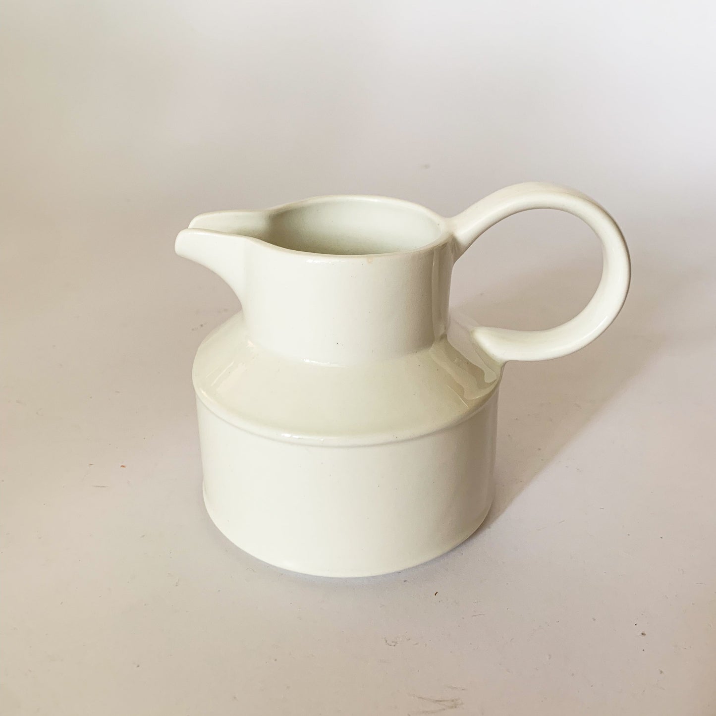 Mid Century Wedgwood "Stonehenge Midwinter" England White Creamer Pitcher