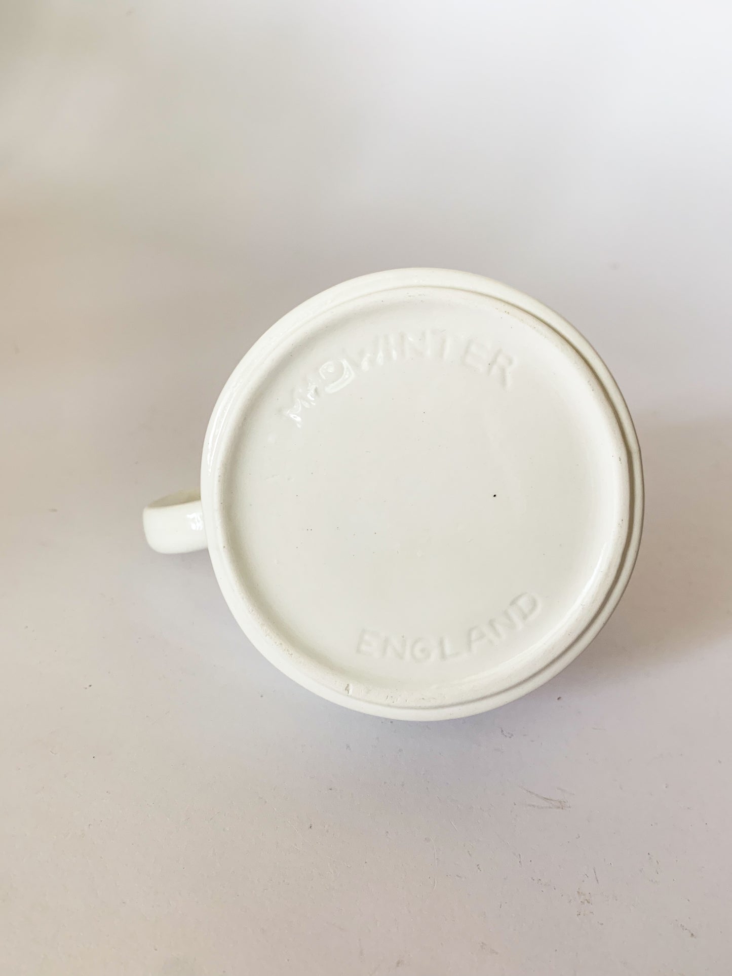 Mid Century Wedgwood "Stonehenge Midwinter" England White Creamer Pitcher