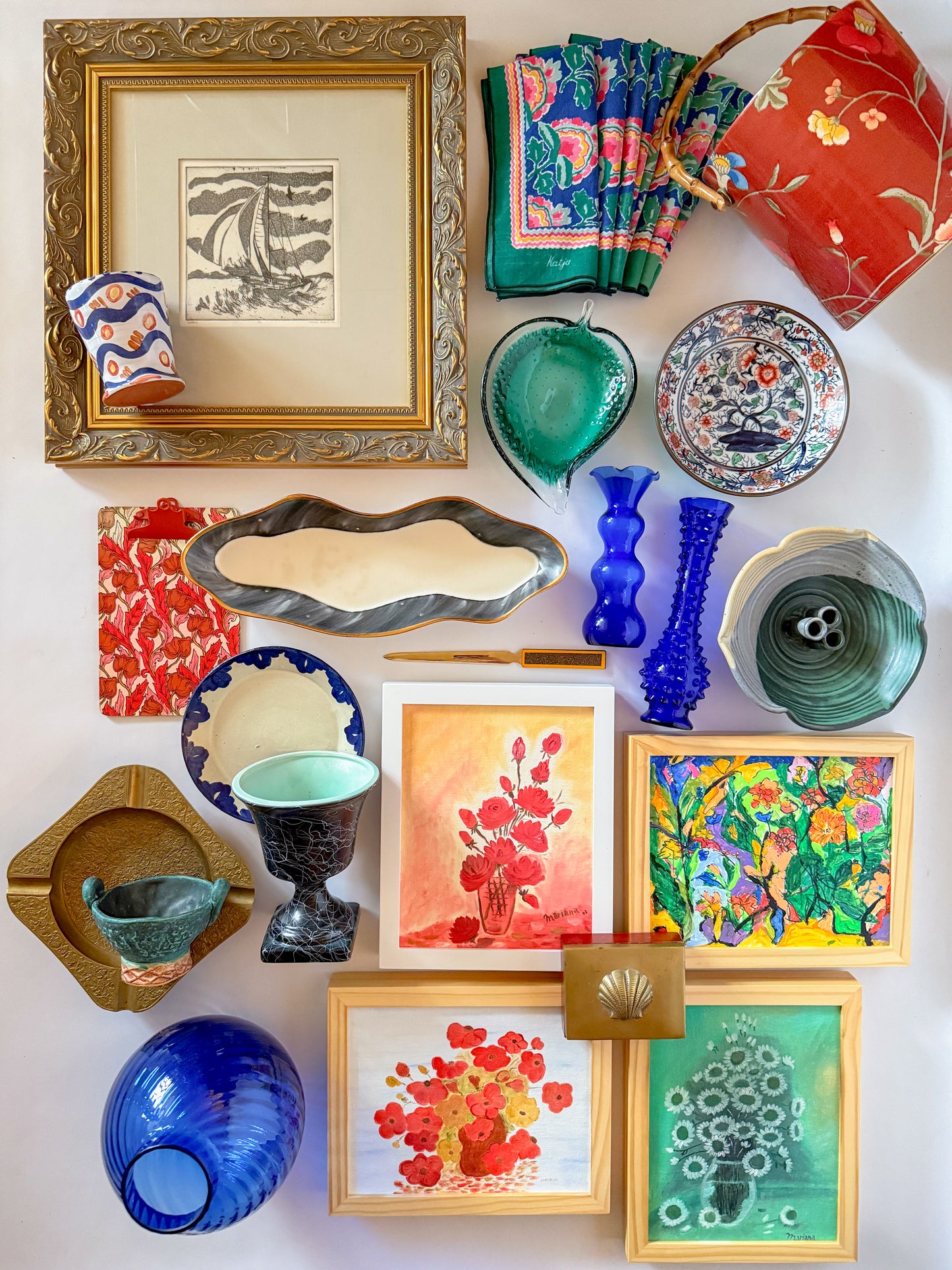 Gallery Framed Original Whimsical Acrylic Painting on Canvas, 8x10