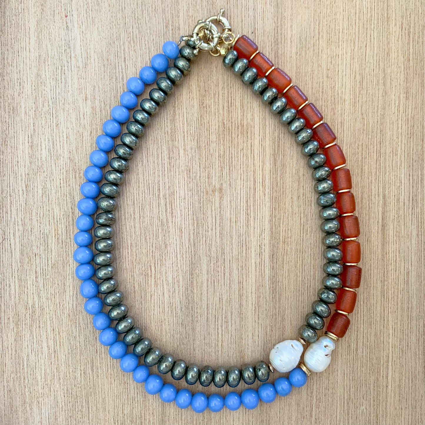 Pearlies: Periwinkle and Orange