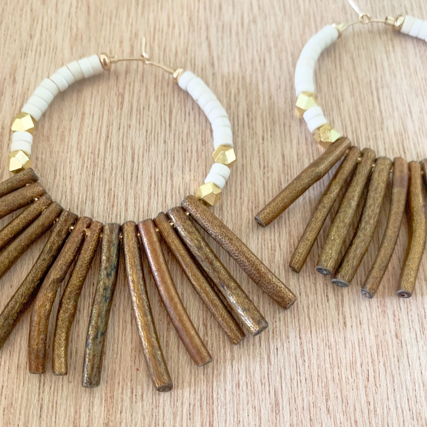 Golden Hoop Earrings